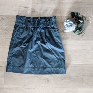 Banana Republic Paper Bag Skirt in Steel Blue